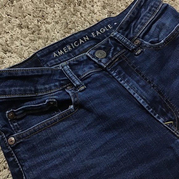 Other - American Eagle Men's Jeans 28x28 Skinny Slim Distressed Whiskered Wash